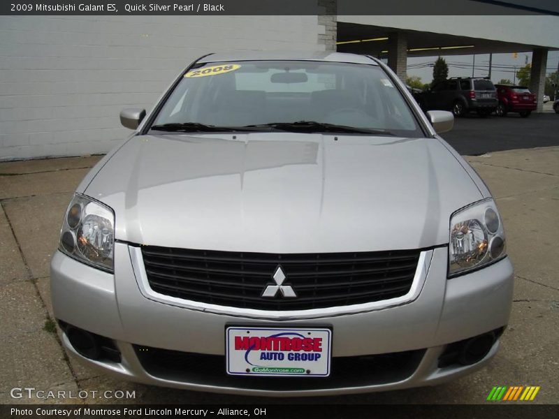 Quick Silver Pearl / Black 2009 Mitsubishi Galant ES