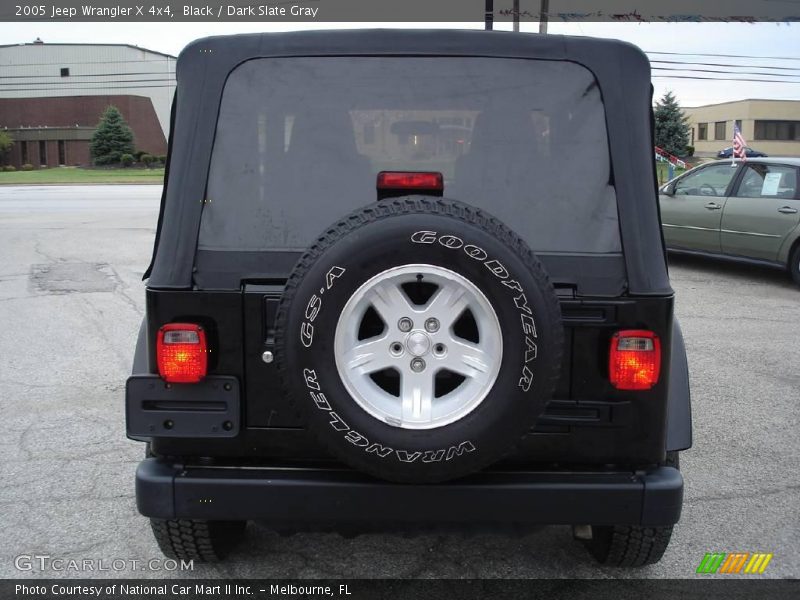 Black / Dark Slate Gray 2005 Jeep Wrangler X 4x4