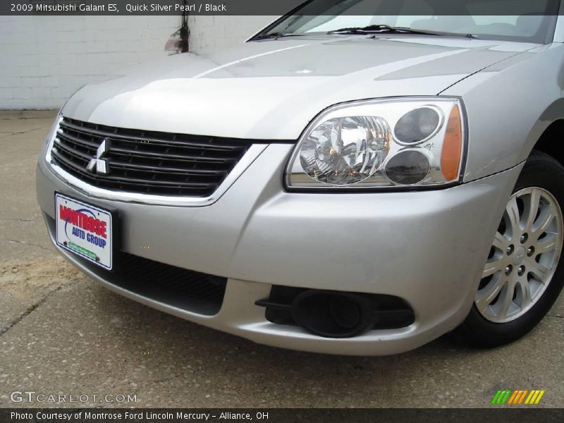 Quick Silver Pearl / Black 2009 Mitsubishi Galant ES