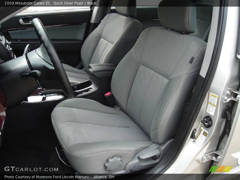 Quick Silver Pearl / Black 2009 Mitsubishi Galant ES