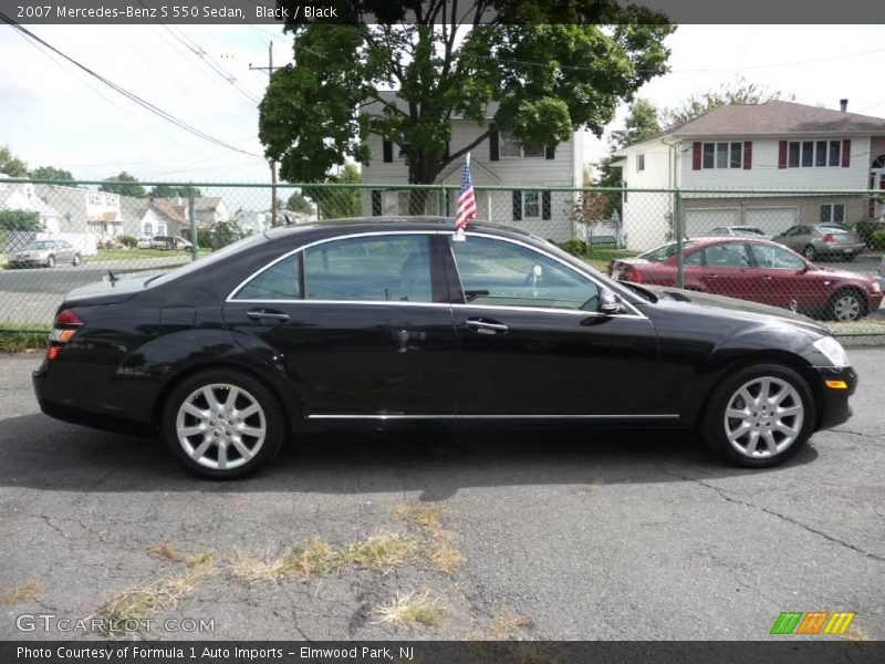 Black / Black 2007 Mercedes-Benz S 550 Sedan