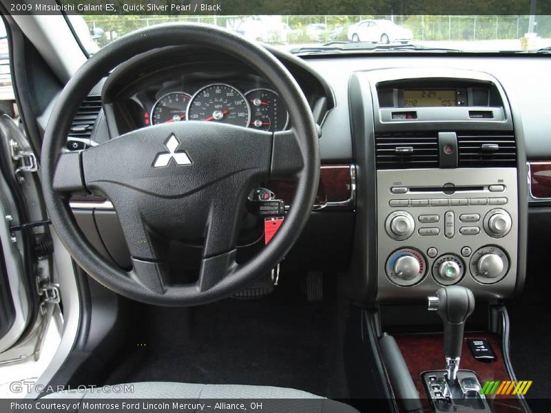 Quick Silver Pearl / Black 2009 Mitsubishi Galant ES