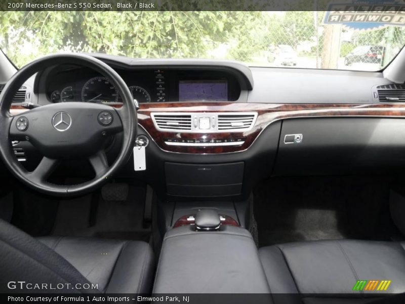 Black / Black 2007 Mercedes-Benz S 550 Sedan