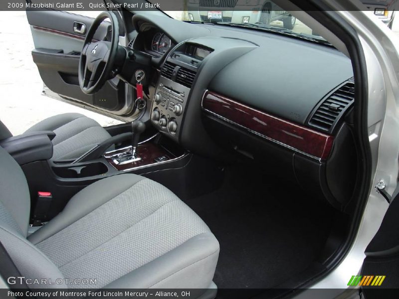 Quick Silver Pearl / Black 2009 Mitsubishi Galant ES