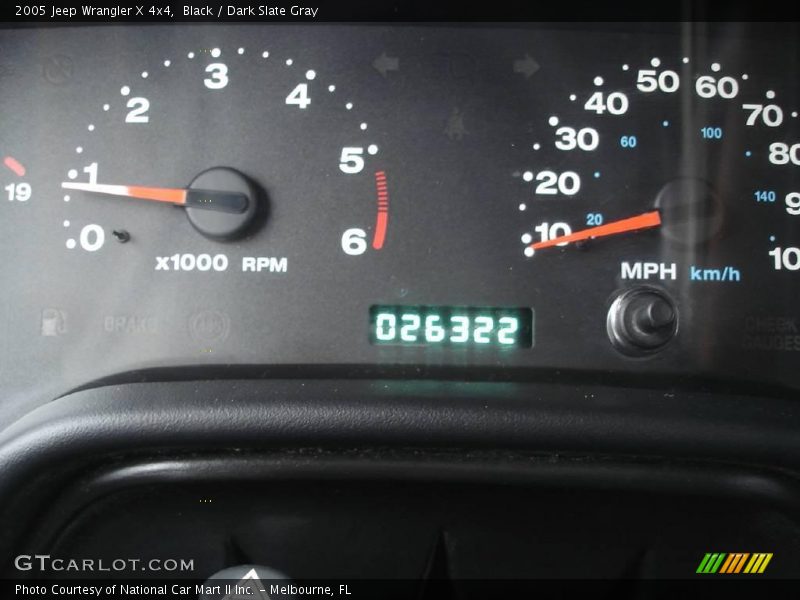 Black / Dark Slate Gray 2005 Jeep Wrangler X 4x4