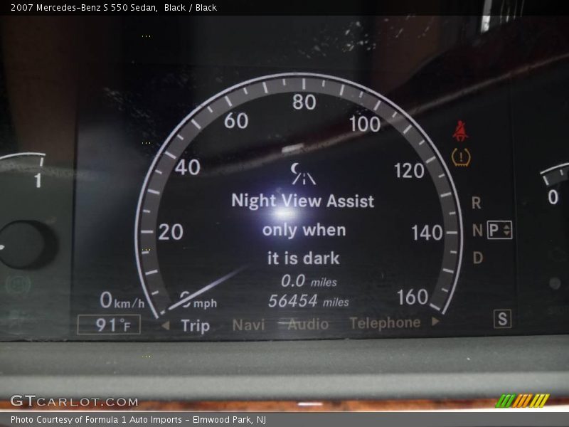 Black / Black 2007 Mercedes-Benz S 550 Sedan