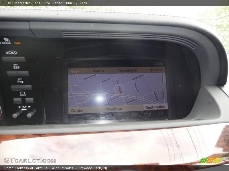 Black / Black 2007 Mercedes-Benz S 550 Sedan