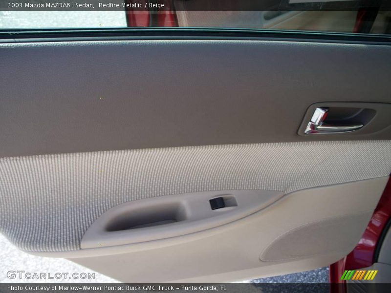 Redfire Metallic / Beige 2003 Mazda MAZDA6 i Sedan