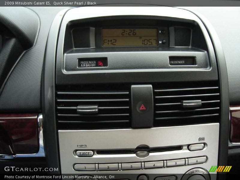 Quick Silver Pearl / Black 2009 Mitsubishi Galant ES