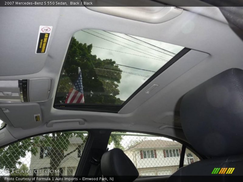 Black / Black 2007 Mercedes-Benz S 550 Sedan