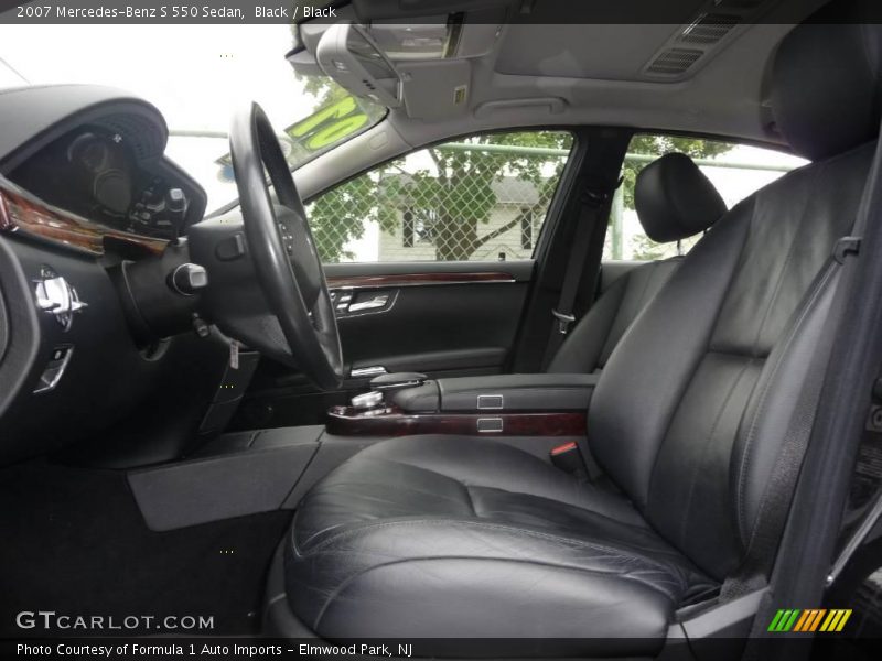 Black / Black 2007 Mercedes-Benz S 550 Sedan