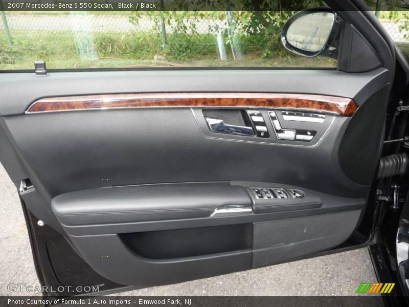Black / Black 2007 Mercedes-Benz S 550 Sedan
