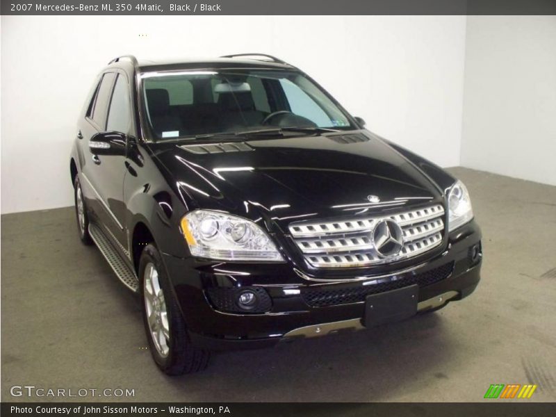 Black / Black 2007 Mercedes-Benz ML 350 4Matic