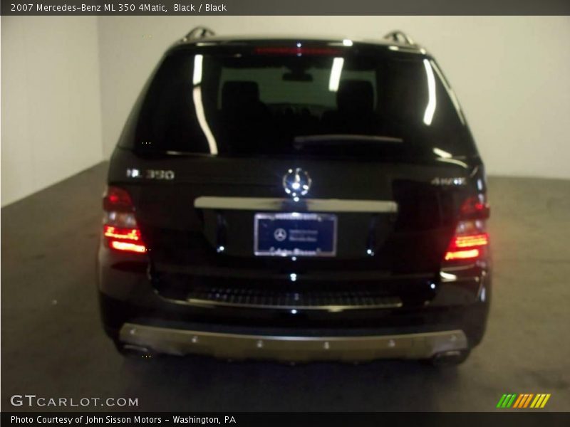 Black / Black 2007 Mercedes-Benz ML 350 4Matic