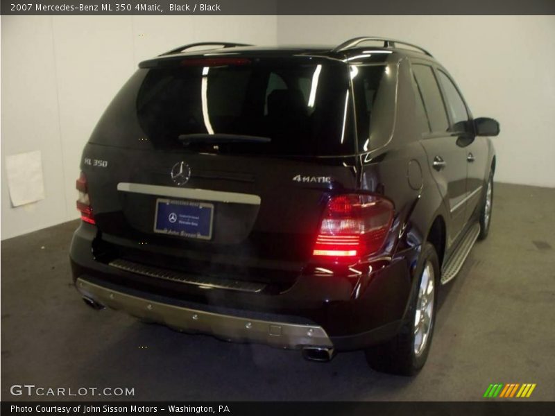 Black / Black 2007 Mercedes-Benz ML 350 4Matic