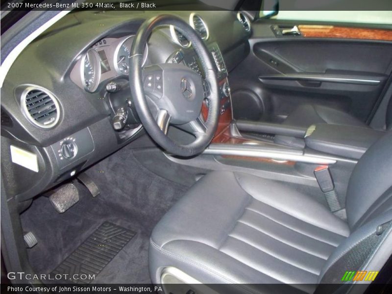 Black / Black 2007 Mercedes-Benz ML 350 4Matic