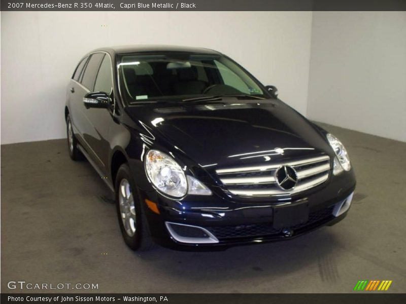 Capri Blue Metallic / Black 2007 Mercedes-Benz R 350 4Matic