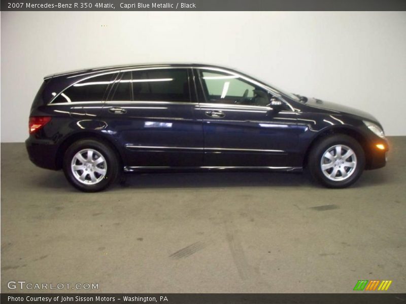Capri Blue Metallic / Black 2007 Mercedes-Benz R 350 4Matic