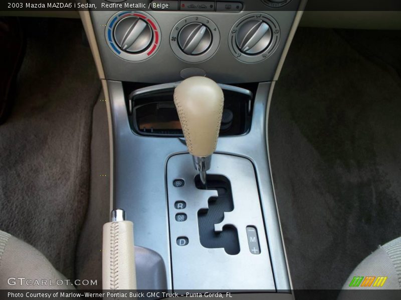 Redfire Metallic / Beige 2003 Mazda MAZDA6 i Sedan