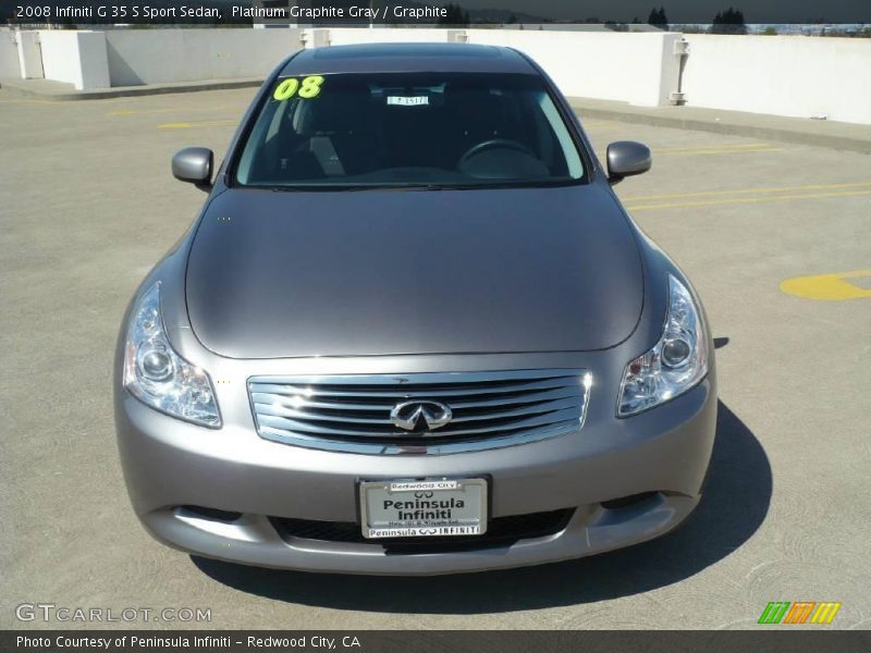 Platinum Graphite Gray / Graphite 2008 Infiniti G 35 S Sport Sedan