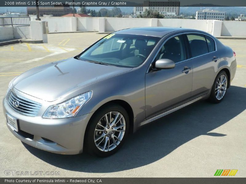 Platinum Graphite Gray / Graphite 2008 Infiniti G 35 S Sport Sedan