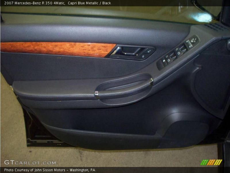 Capri Blue Metallic / Black 2007 Mercedes-Benz R 350 4Matic