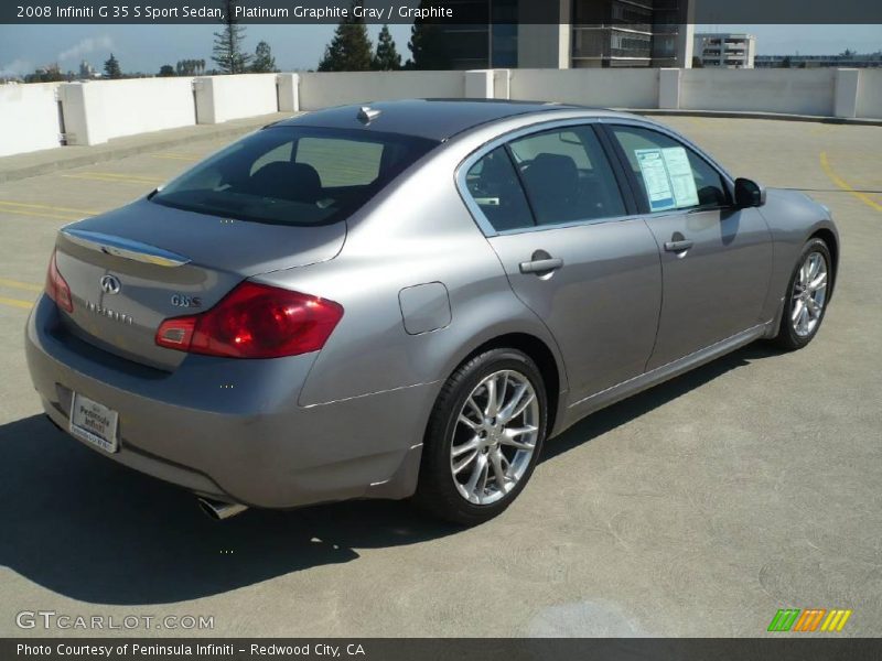 Platinum Graphite Gray / Graphite 2008 Infiniti G 35 S Sport Sedan