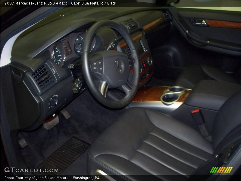 Capri Blue Metallic / Black 2007 Mercedes-Benz R 350 4Matic