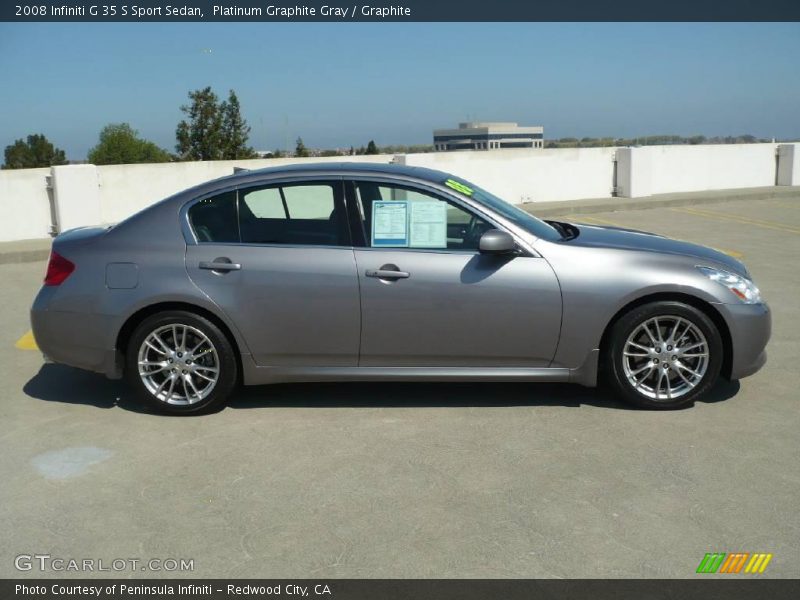 Platinum Graphite Gray / Graphite 2008 Infiniti G 35 S Sport Sedan