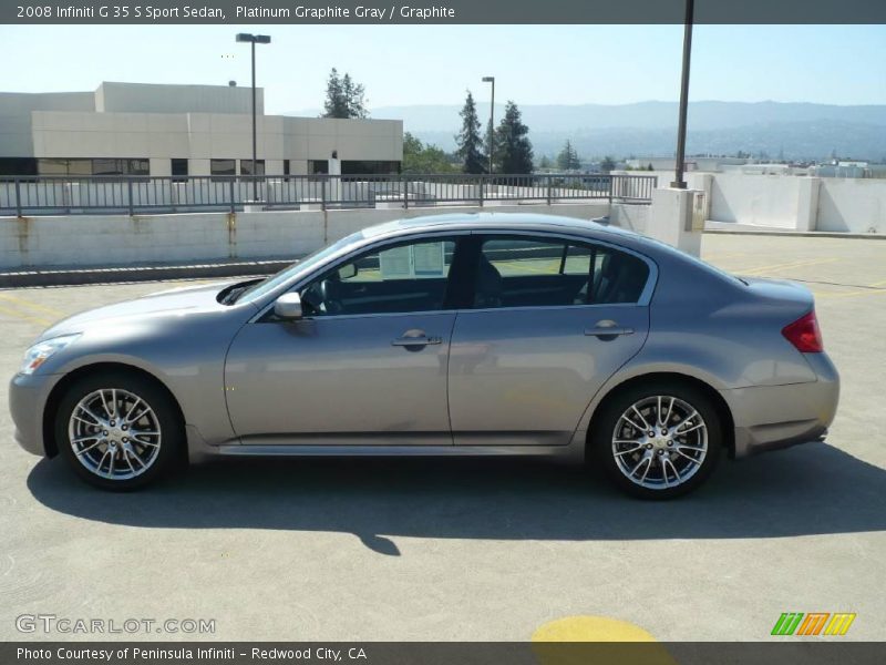 Platinum Graphite Gray / Graphite 2008 Infiniti G 35 S Sport Sedan