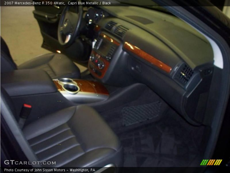 Capri Blue Metallic / Black 2007 Mercedes-Benz R 350 4Matic