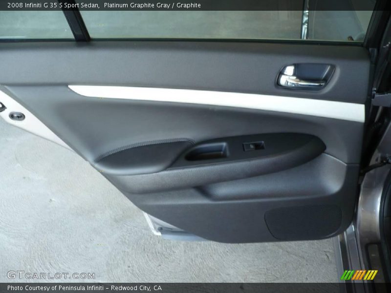 Platinum Graphite Gray / Graphite 2008 Infiniti G 35 S Sport Sedan