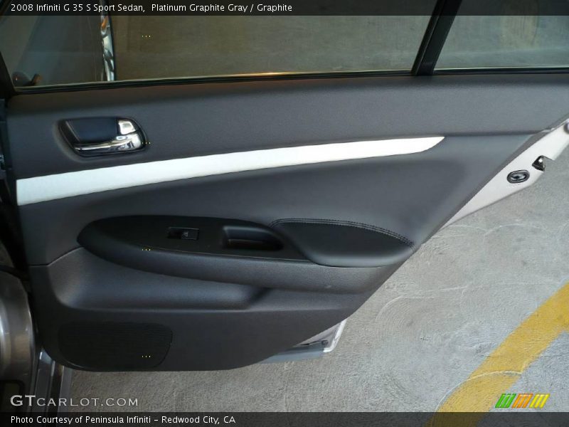 Platinum Graphite Gray / Graphite 2008 Infiniti G 35 S Sport Sedan