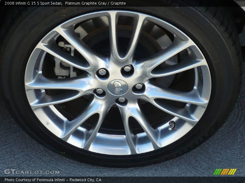 Platinum Graphite Gray / Graphite 2008 Infiniti G 35 S Sport Sedan