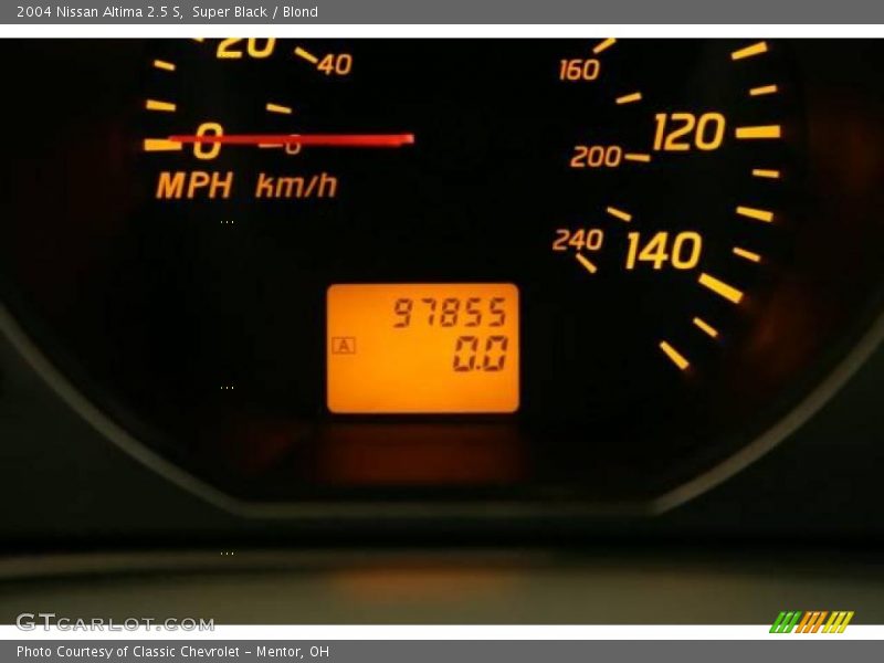 Super Black / Blond 2004 Nissan Altima 2.5 S