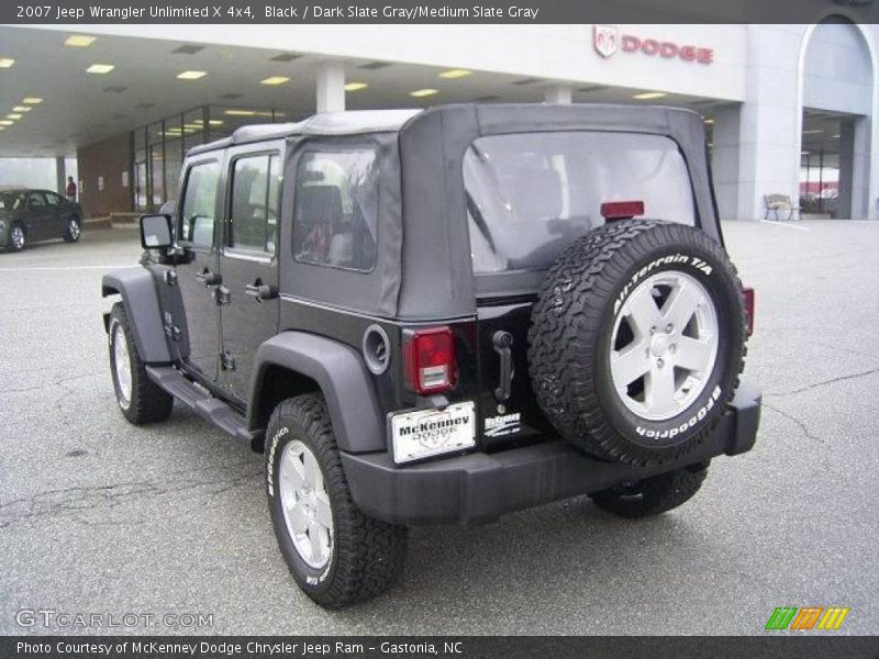 Black / Dark Slate Gray/Medium Slate Gray 2007 Jeep Wrangler Unlimited X 4x4