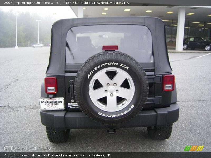 Black / Dark Slate Gray/Medium Slate Gray 2007 Jeep Wrangler Unlimited X 4x4