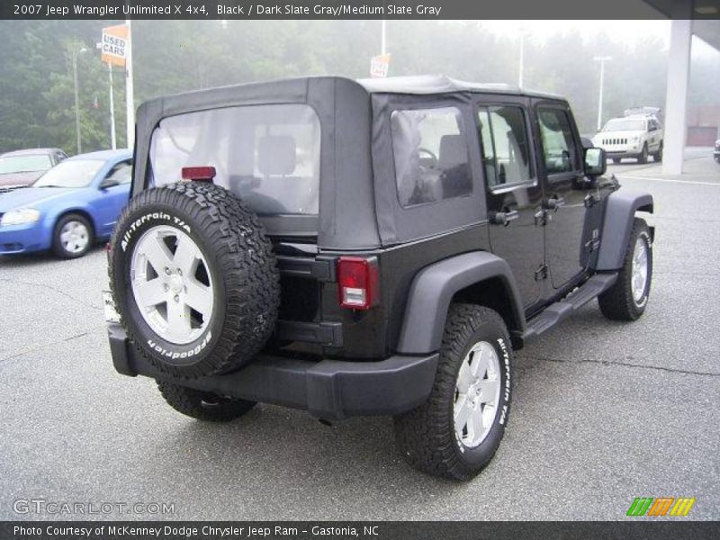 Black / Dark Slate Gray/Medium Slate Gray 2007 Jeep Wrangler Unlimited X 4x4