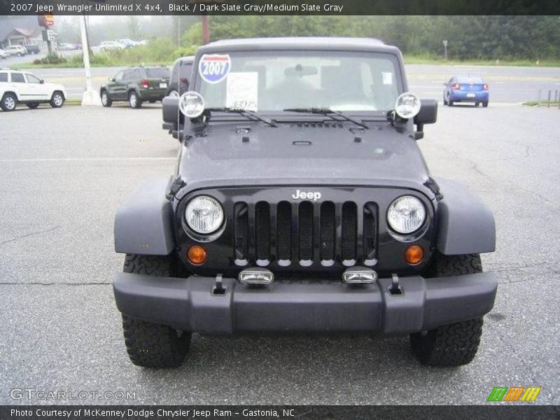 Black / Dark Slate Gray/Medium Slate Gray 2007 Jeep Wrangler Unlimited X 4x4