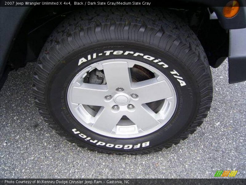 Black / Dark Slate Gray/Medium Slate Gray 2007 Jeep Wrangler Unlimited X 4x4