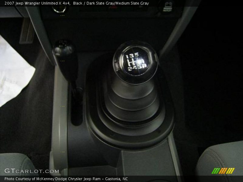 Black / Dark Slate Gray/Medium Slate Gray 2007 Jeep Wrangler Unlimited X 4x4