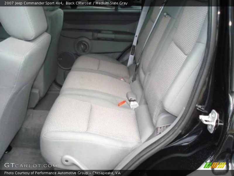 Black Clearcoat / Medium Slate Gray 2007 Jeep Commander Sport 4x4