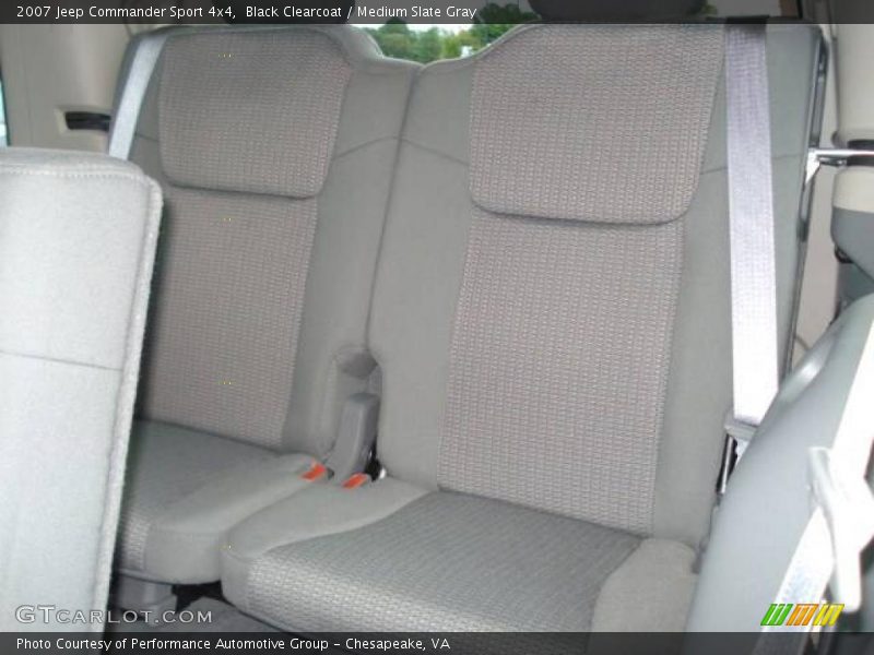 Black Clearcoat / Medium Slate Gray 2007 Jeep Commander Sport 4x4