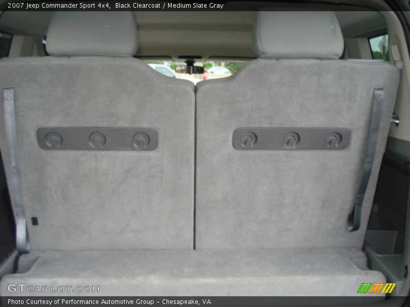 Black Clearcoat / Medium Slate Gray 2007 Jeep Commander Sport 4x4