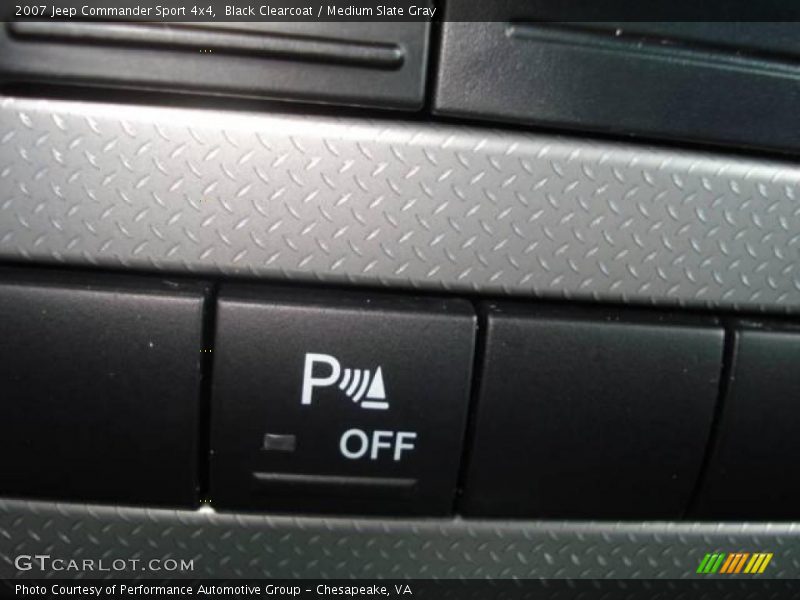 Black Clearcoat / Medium Slate Gray 2007 Jeep Commander Sport 4x4