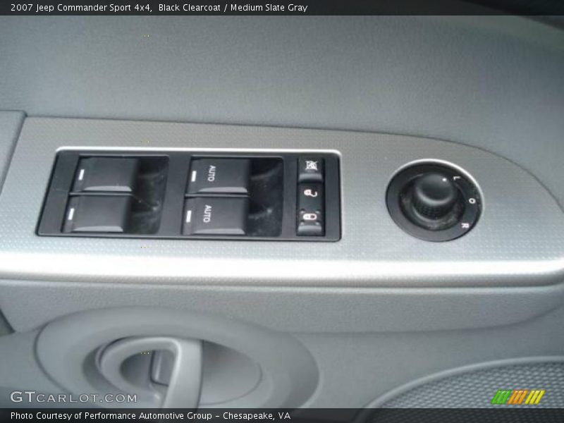 Black Clearcoat / Medium Slate Gray 2007 Jeep Commander Sport 4x4