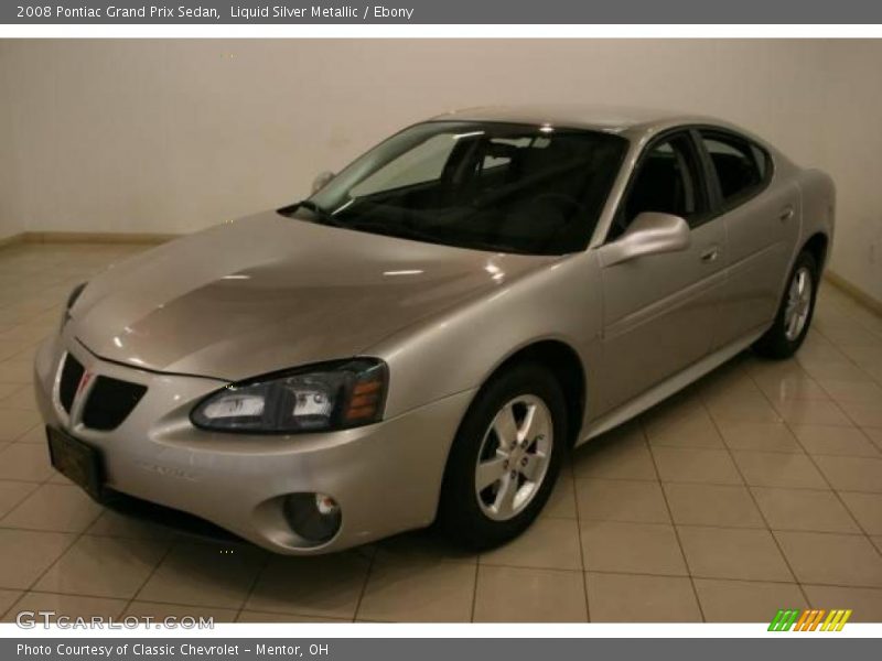 Liquid Silver Metallic / Ebony 2008 Pontiac Grand Prix Sedan