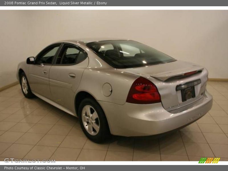 Liquid Silver Metallic / Ebony 2008 Pontiac Grand Prix Sedan