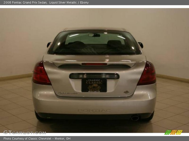 Liquid Silver Metallic / Ebony 2008 Pontiac Grand Prix Sedan