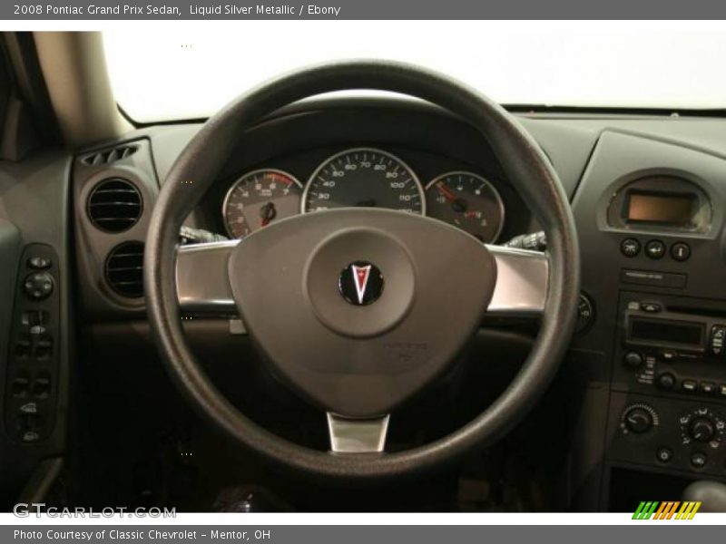 Liquid Silver Metallic / Ebony 2008 Pontiac Grand Prix Sedan
